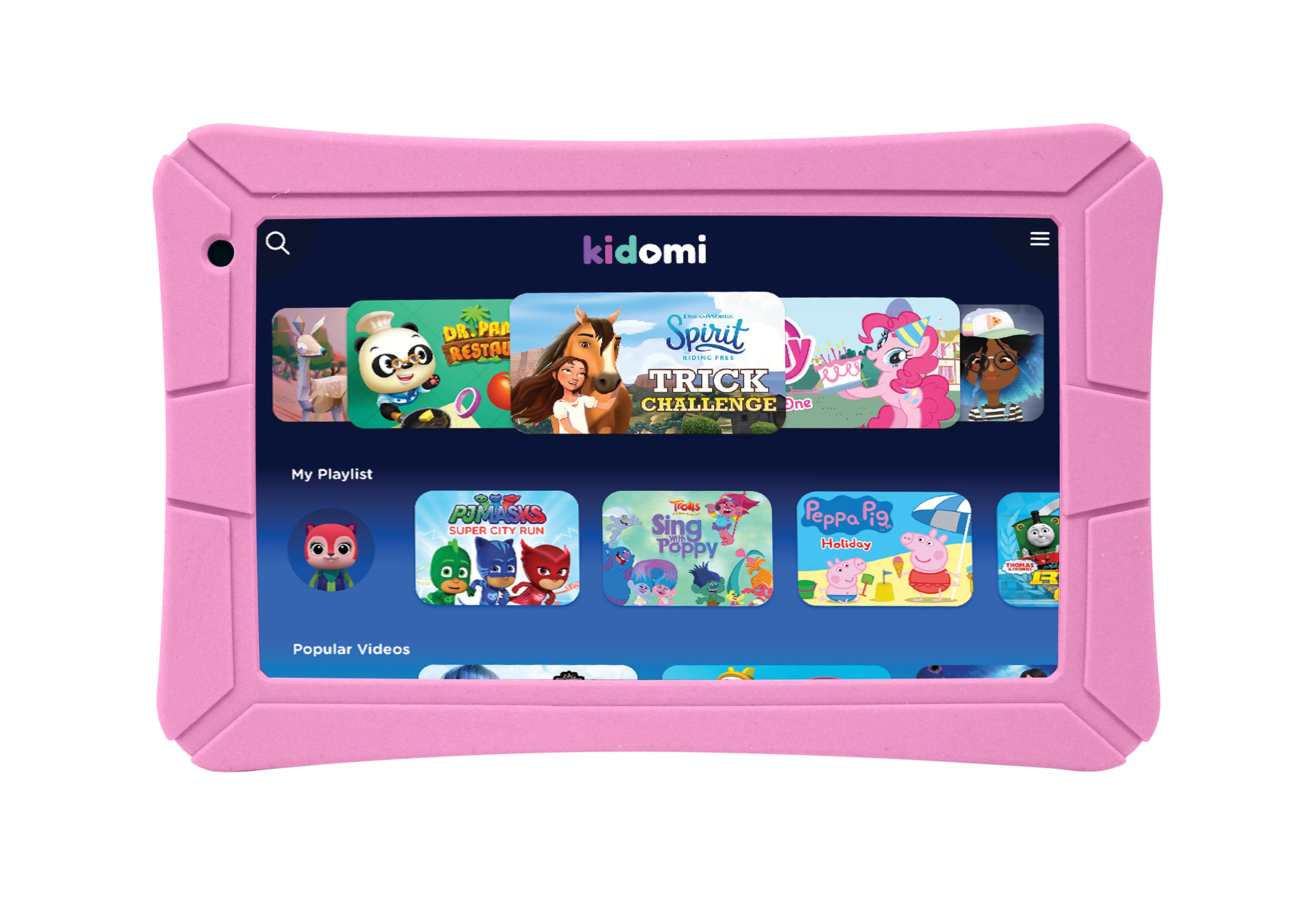 HighQ 7" Learning Tab Jr. featuring Kidomi, Gel Case Included, Quad Core Processor, 8GB Storage, Android 8.1 Go Edition, Dual Cameras, Kidomi Free Trial Included, Pink - image 1 of 6