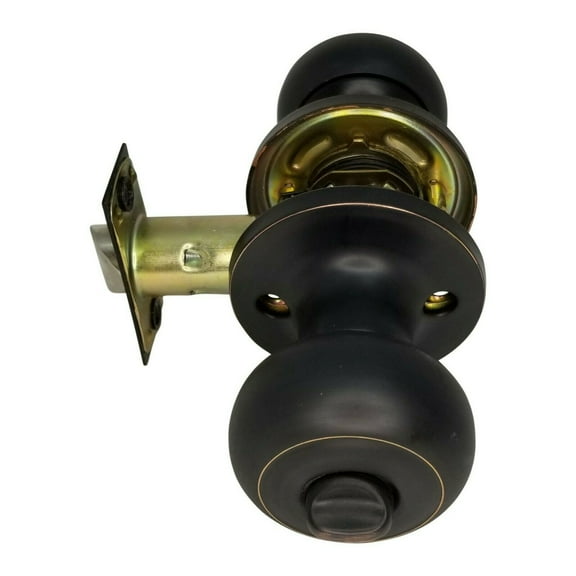 HighQuality Door Knob Privacy Lock Interior Bathroom Bedroom Oiled Rubbed Bronze