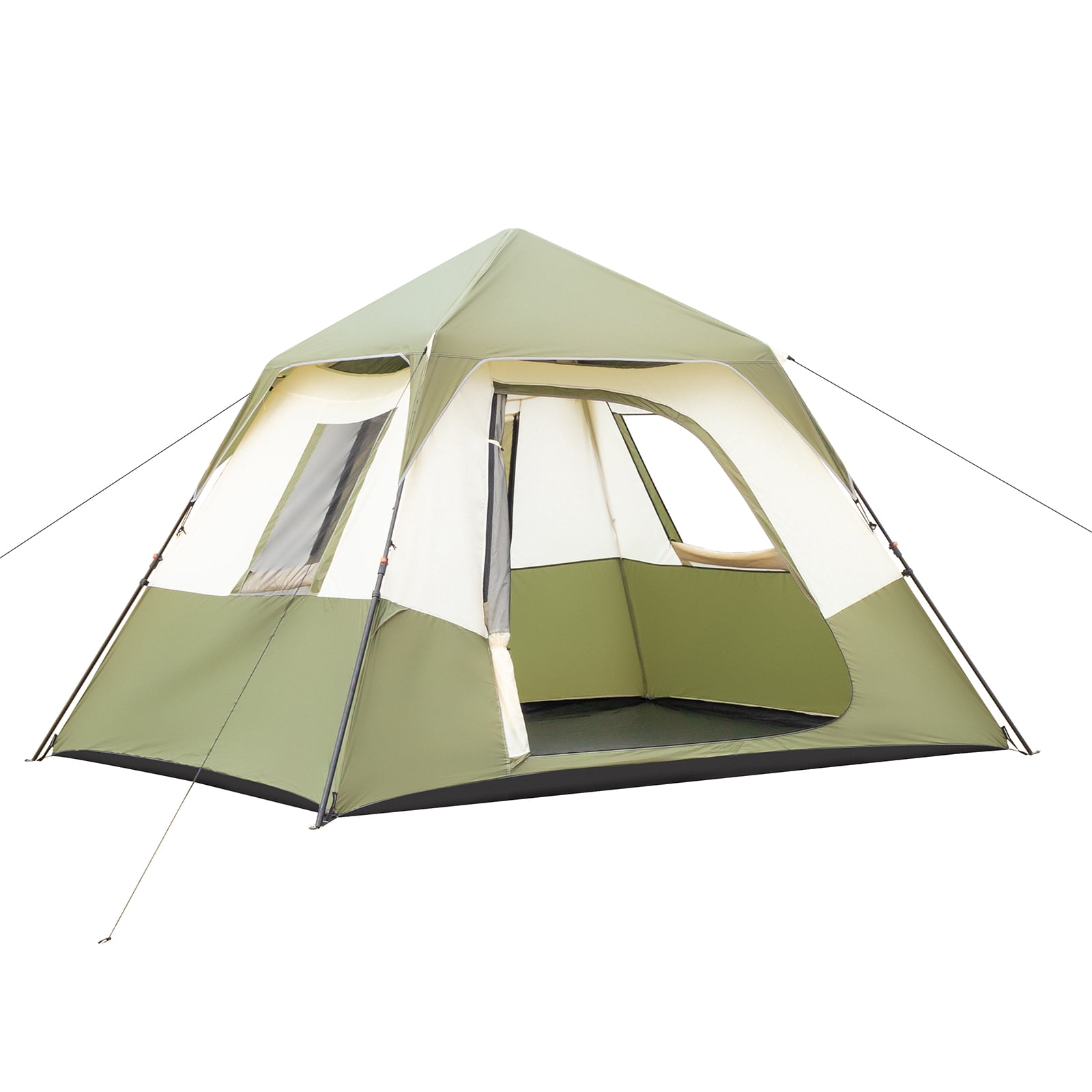 HighSound  Camping Tent, 6Person Waterproof Tent with Instant Setup, Portable Backpacking Tent w/Double Fabric, Family Tent