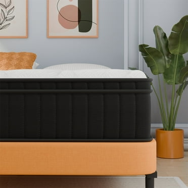 HighSound Full Mattress, 10 Inch Hybrid Mattress, Gel Memory Foam Mattress, Individually Wrapped Pocket Coils Innerspring Mattress, Support & Pressure Relief, Medium Firm Feel, 120 Night Trial