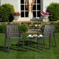 HighSound Patio Bistro Sets 3 Piece Cast Aluminum Bistro Table and ...