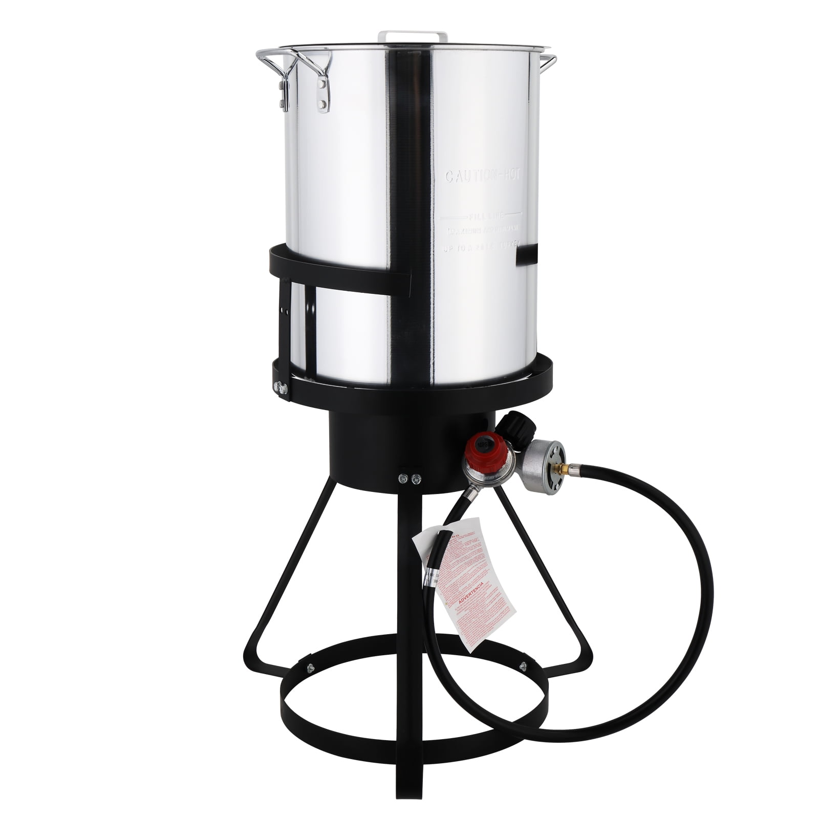 HighSound Turkey Fryer 30Qt, 55000 BTU Propane Deep Fryer Seafood Boil