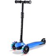 thumbnail image 1 of HighTech Mega GlideKick 3-Wheel Foldable Scooter With Lightup Wheels & Extendable T-Bar - Blue, 1 of 7