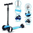 thumbnail image 1 of HighTech Mega GlideKick 3-Wheel Foldable Scooter With Lightup Wheels & Extendable T-Bar - Blue, 1 of 8