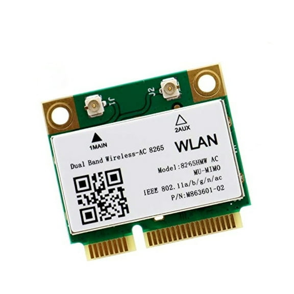HighZer0 Electronics Wireless-AC 8265 Half Mini PCIe Network Card | 867 Mbps with Bluetooth 4.2 Support | HMC WLAN Replacement Part 8265.HMWG Wi-Fi Card 8265HMW