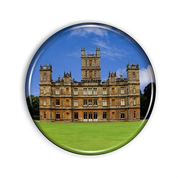 Highclere Clastle Magnet Strong And Flexible Highclere Clastle Refrigerator Magnet 1.1 Inch Epoxy Dome
