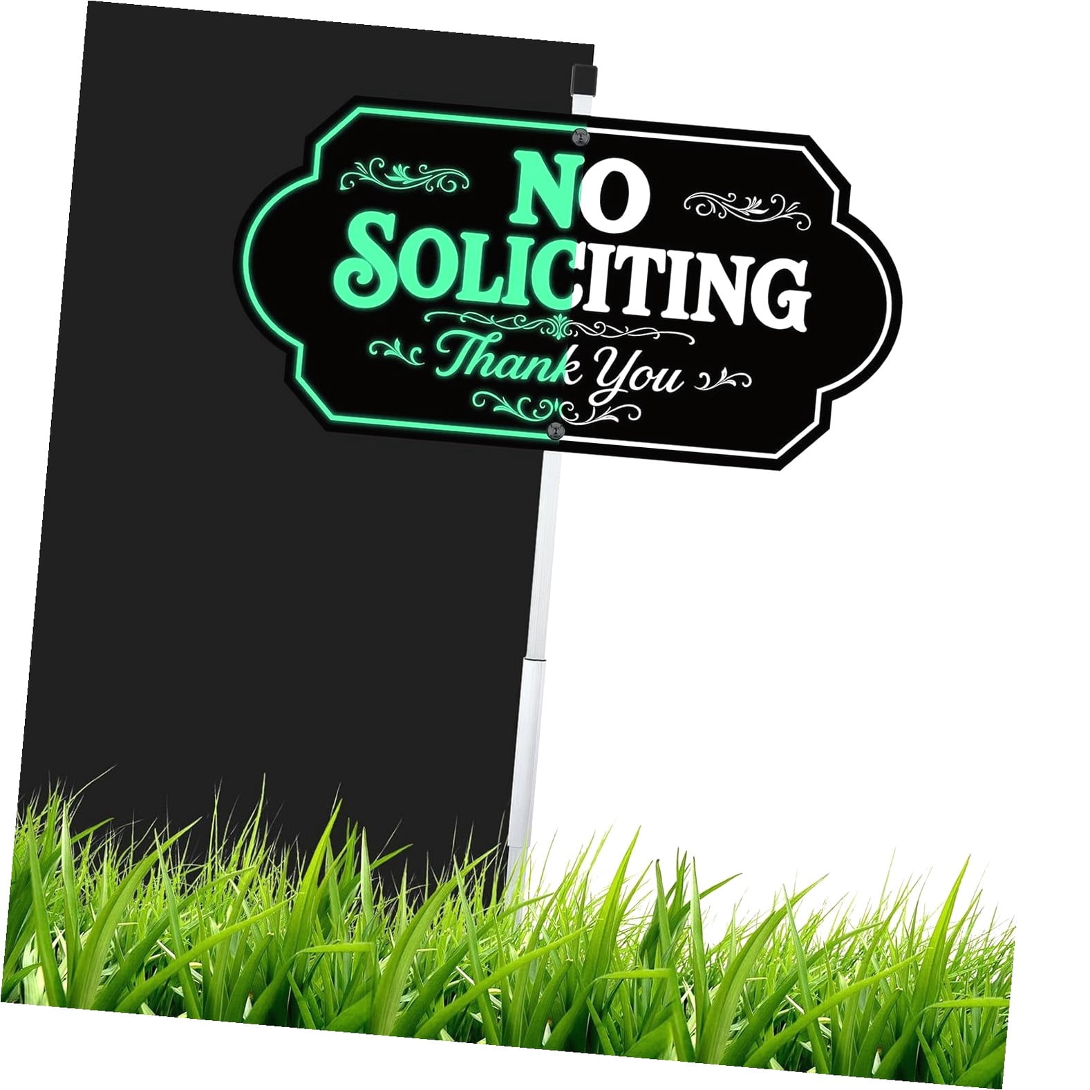 Highcool 1 Pack No Soliciting Sign for House Metal No Soliciting Yard ...