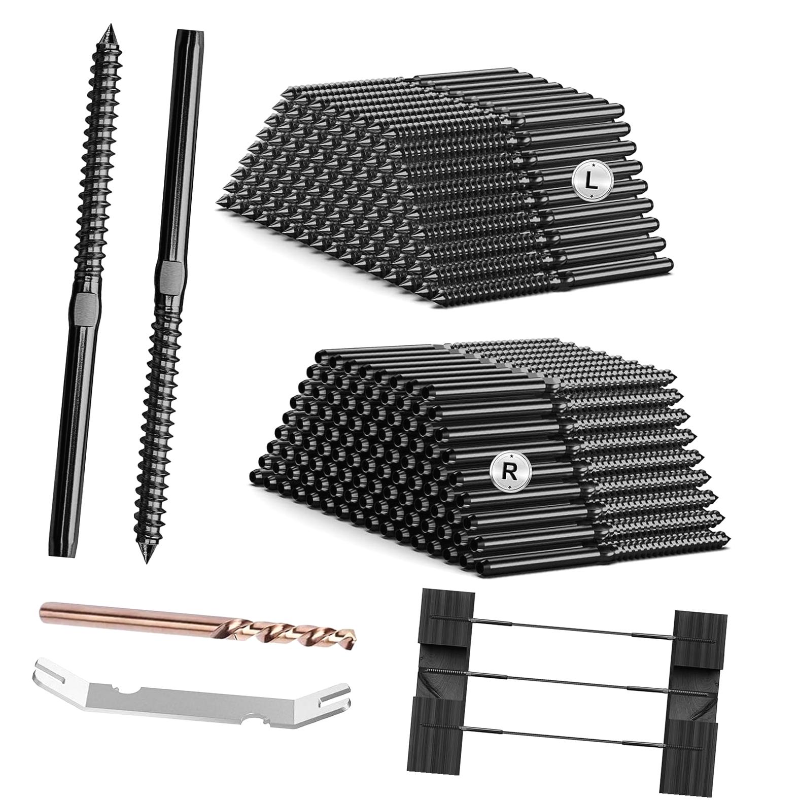 Highcool 100 Pack T316 Stainless Steel Right & Left Handed Thread Swage ...