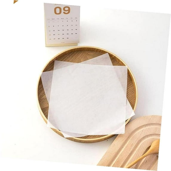 Highcool 100 Pieces Wax Paper Sheets for Food, Basket Liners for Picnics, Greaseproof Deli Wrapping Sheets, 7 x 7 Inches (Pure white)