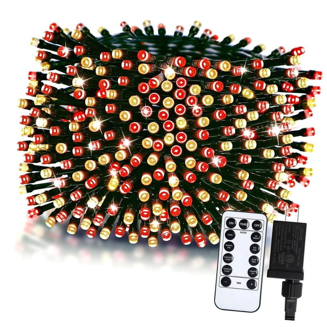 Highcool 1000 Christmas Tree Lights, 328 FT Wire Decorative Fairy