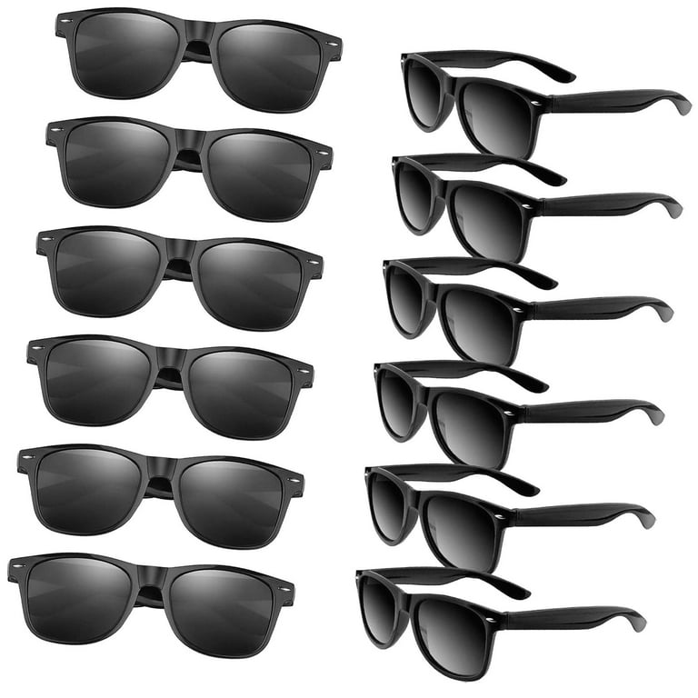 Highcool 12 Pack Neon Sunglasses Bulk for Birthday, Beach, Pool