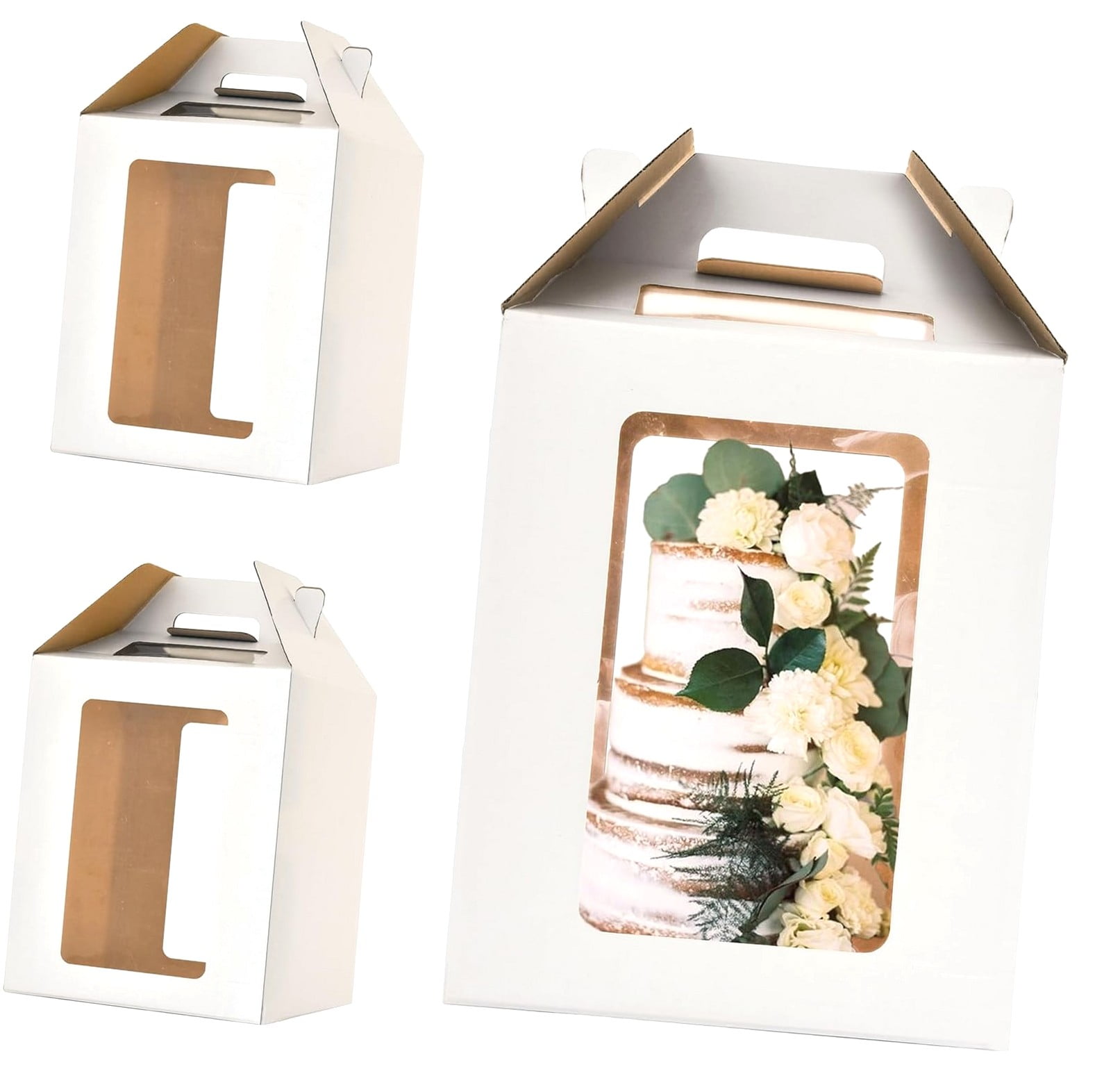 Highcool 12x12x14 Inch Tall Cake Boxes with , 10in 12in Tall Cake ...