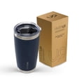 thumbnail image 1 of 20 oz Tumbler Cup | Stainless Steel Insulated Coffee Mug with Lid | Coffee Travel Mug & Iced Coffee Cup | Spillproof Tumbler | BPA-Free Insulated Tumblers (Navy), 1 of 9