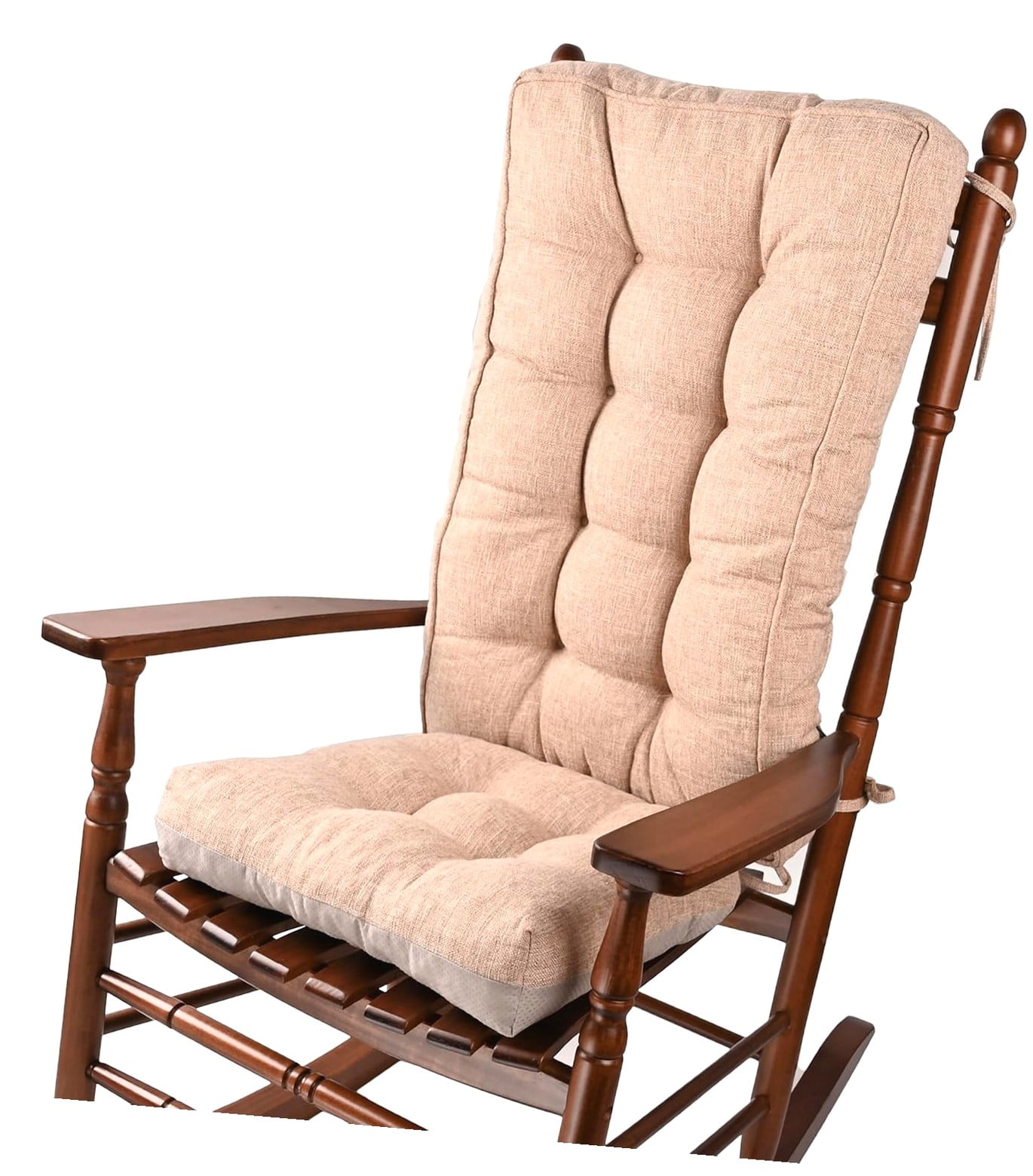 Highcool 18 in Rocking Chair Cushions with Ties, Linen Thick Padding ...