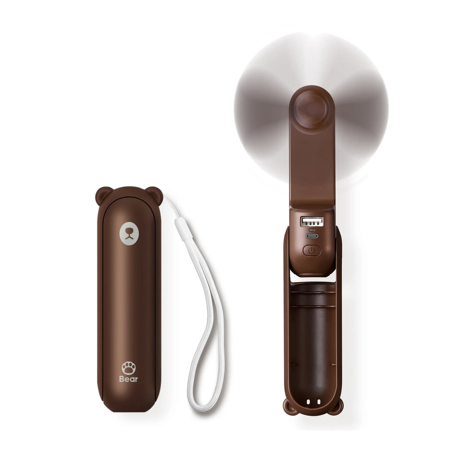 JisuLife Handheld Fan Life8, Brown