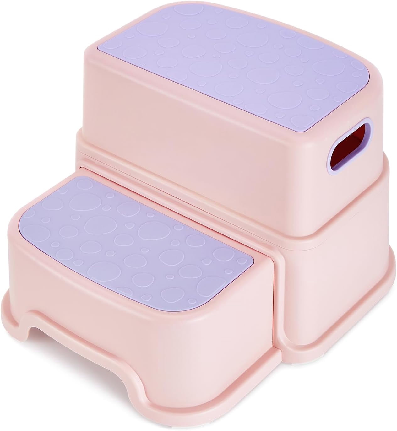Bizzu 2-Step Toddler Stepping Stool | Non-Slip Bathroom Stool For Potty Training & Handwashing, White