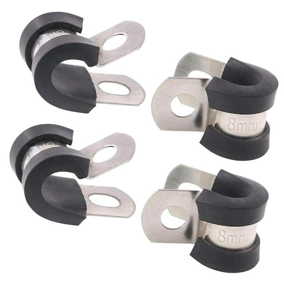 Highcool 20Pcs 1/2" (12mm) Cable Clamp Set, featuring rubber- wire clamps with steel construction for insulated clamping.