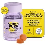 Lemme Purr Vaginal Probiotic Capsules for Women, Promotes pH Balance, Healthy Vaginal Odor & Urinary Tract Health w/Lactobacillus Blend, Clinically Tested Strains, Pineapple & Vitamin C, 14 Count