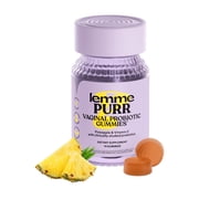 Lemme Purr Vaginal Probiotic Capsules for Women, Promotes pH Balance, Healthy Vaginal Odor & Urinary Tract Health w/Lactobacillus Blend, Clinically Tested Strains, Pineapple & Vitamin C, 14 Count