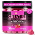 thumbnail image 1 of Inner Brightness Creatine Monohydrate Gummies for Women 5000mg - 6-in-1 with Biotin, Zinc, B6, B12 - Sugar-Free Raspberry Creatine Chewables for Muscle, Energy & Skin - 120 Count, 1 of 10
