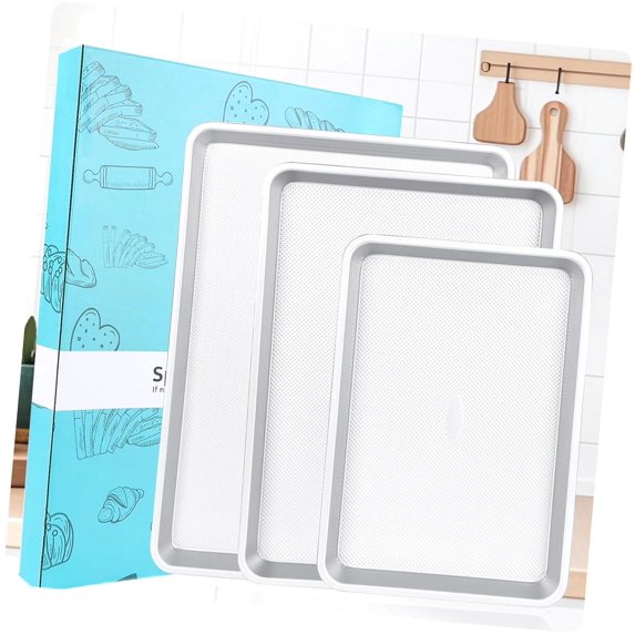 Viking 3-Piece Nonstick Baking Sheet Set - 13", 15", & 18" Aluminized Steel Pans, Oven Safe To 475°F