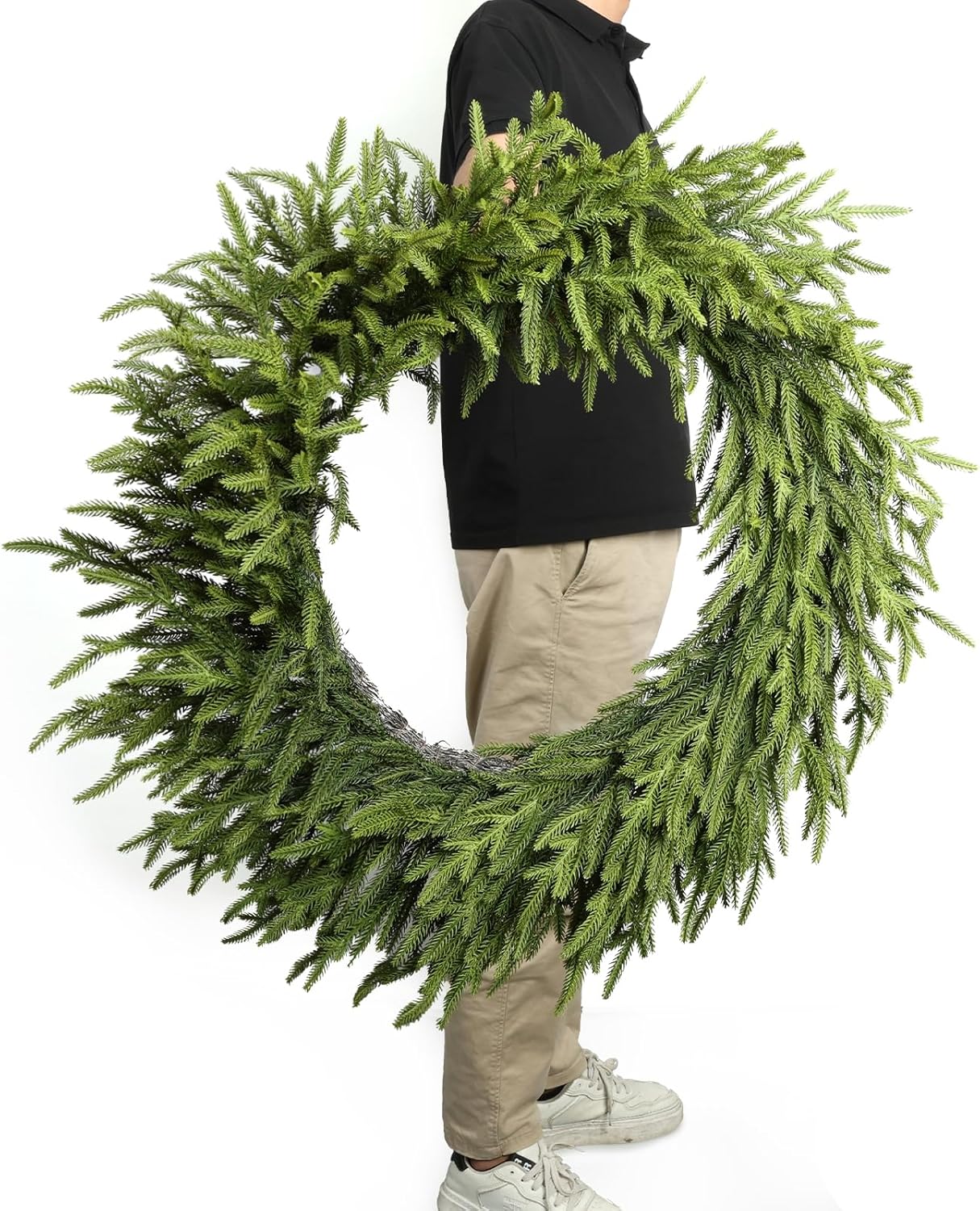 Highcool 30 Inch Christmas Wreath Large Realistic, Dense, Flexible — free download