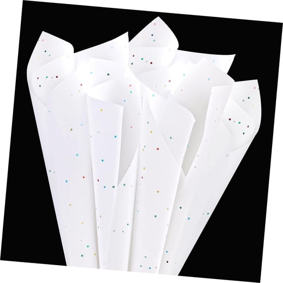 Highcool 30 Sheets Bag Tissue Paper, 20 by 14 Inch Tissue Paper for , White Glitter Tissue Paper for , Pack Bags, Filler Material, Projec
