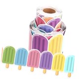 Highcool 36 Feet Ice Bulletin Board Border Roll, Summer Ice Pops Shaped