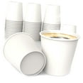 thumbnail image 1 of Highcool 50-Count 6 Oz White Paper Cups—Multipurpose Cups for Hot and Cold Drinks, Ideal for Coffee, Tea, and Bathroom Use, 1 of 7
