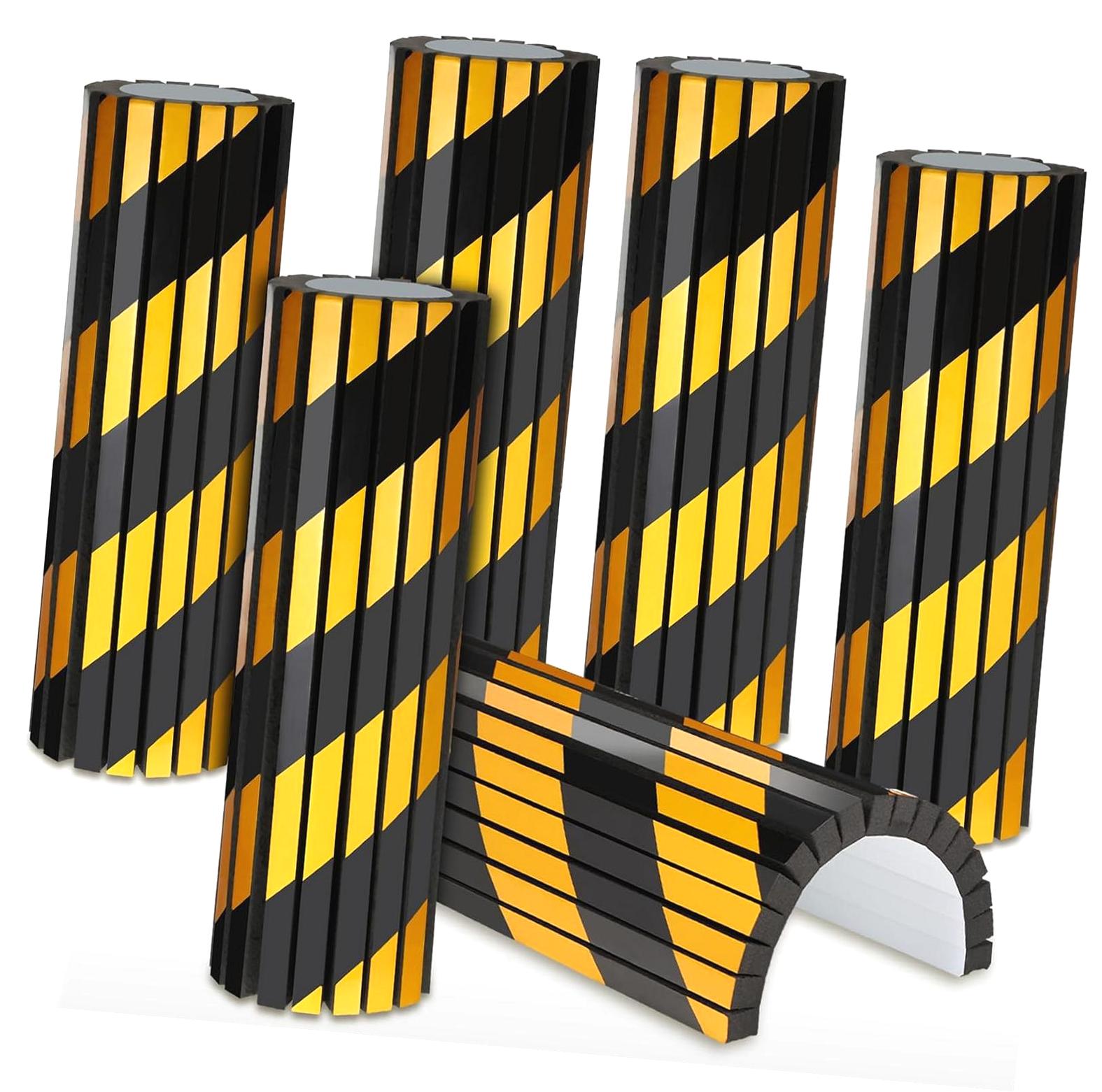 Garage Rack Stoppers Highcool 6 Piece Garage Wall Protector Set, Includes Reflective Foam ...