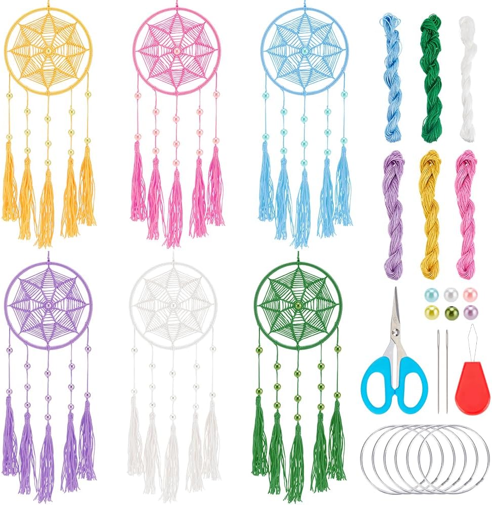 Badant Highcool 6 Set Small Dream s Bulk Weaving DIY Mini Dream Kit Make Your ...
