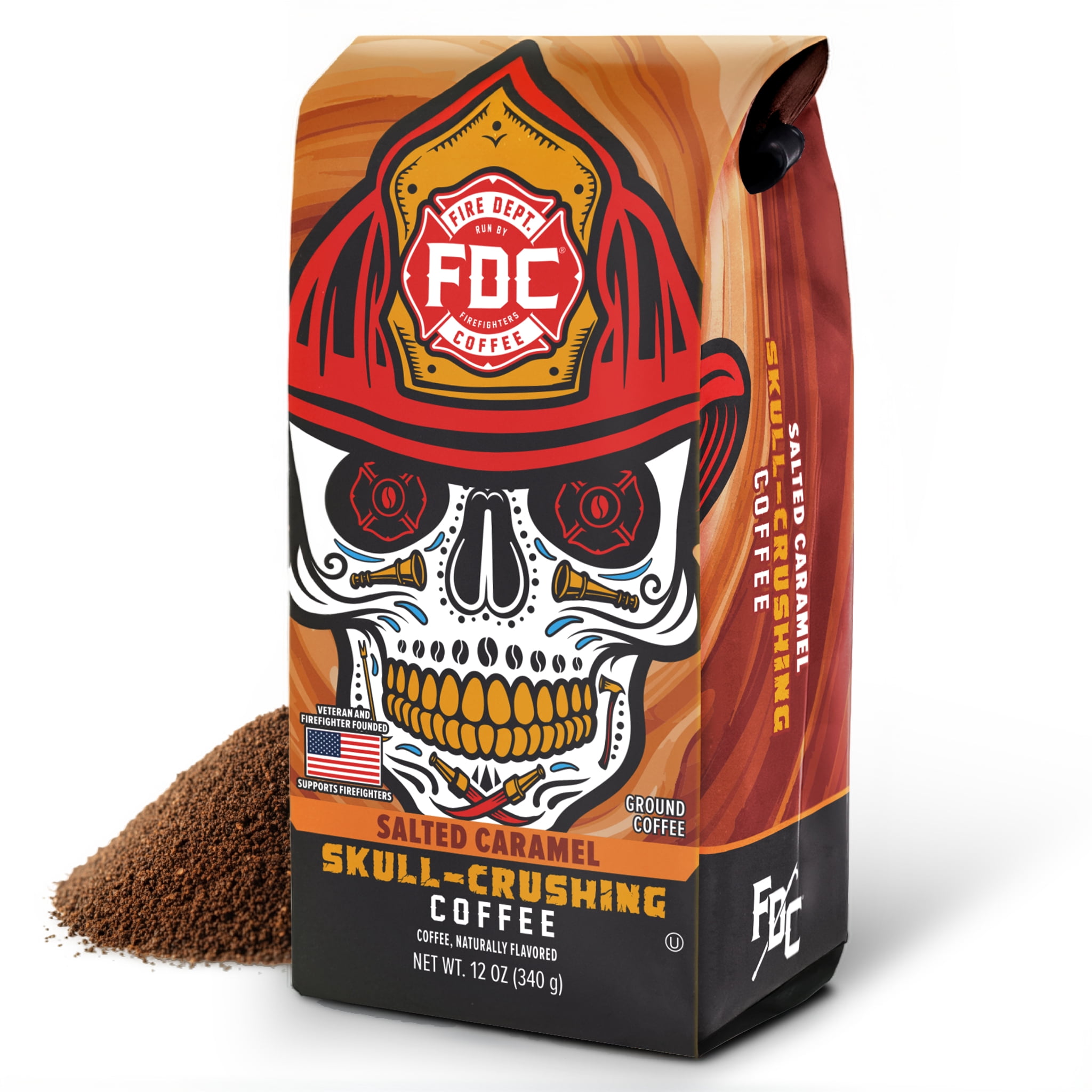 Fire Department Coffee Skull Crushing Salted Caramel Espresso, 12oz