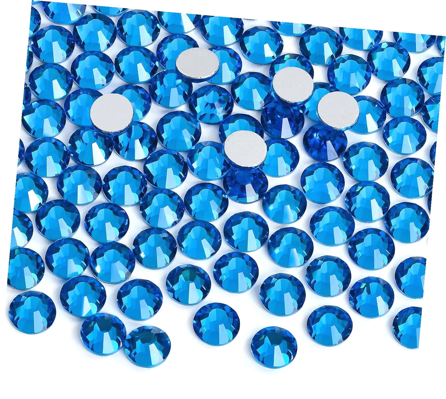 Highcool Adhesive Flatback Rhinestones Diamantes for Crafting Nail Decorations Clothing Footwear 1.4mm (SS3 2880 pieces)