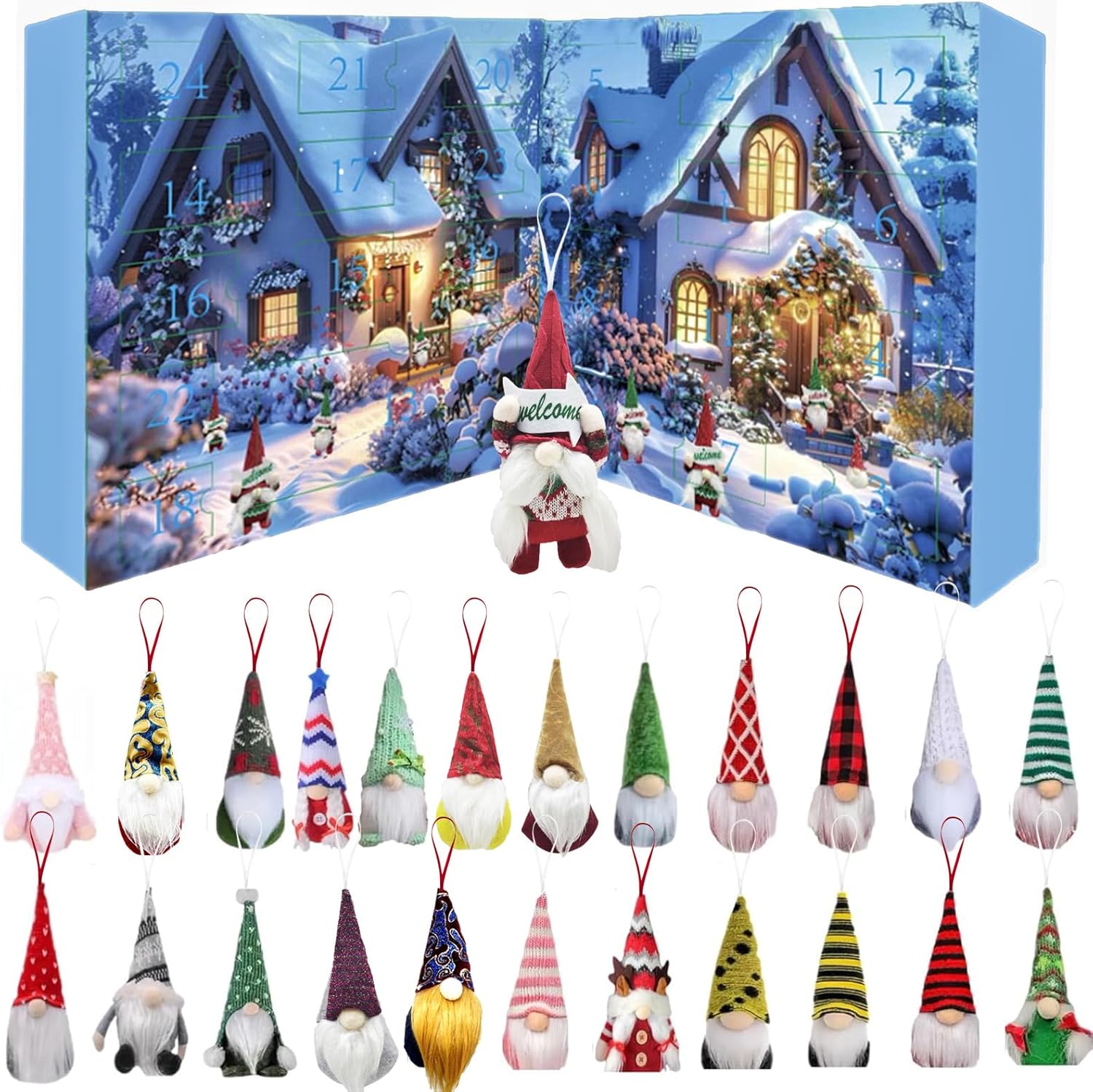 Highcool Advent Calendars 2025 (With 24 Dolls) 24 Pieces Figures Gnome ...