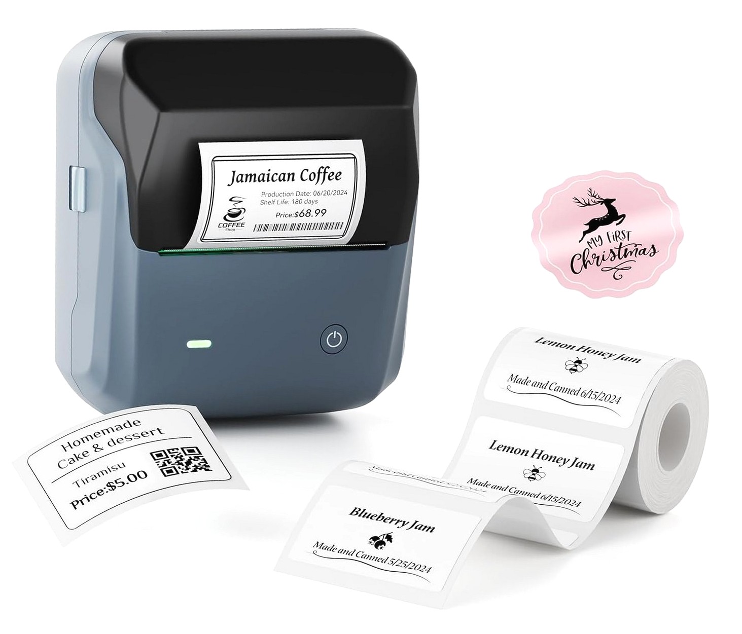 Highcool B31 Label Maker Machine with Tape, 3 Inch Label Printer for ...