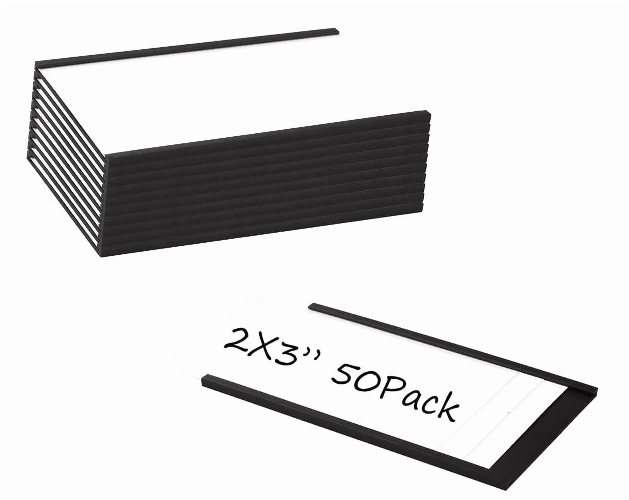 Highcool Channel Label Holders 2'' 3'' 50 Pack, File Cabinet Labels ...