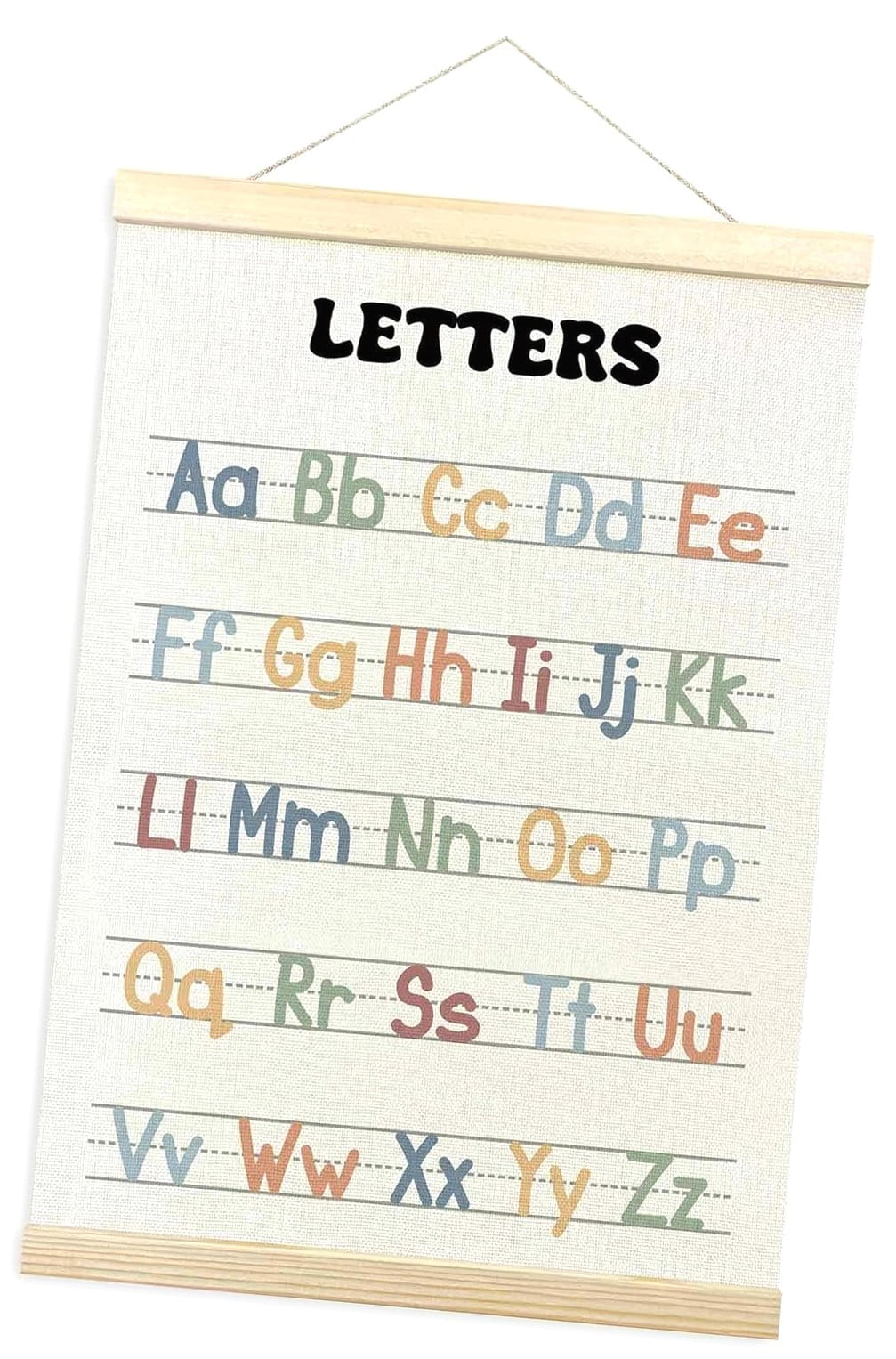 Highcool Classroom Alphabet ABC Chart Poster Hanger Frame, Homeschool ...
