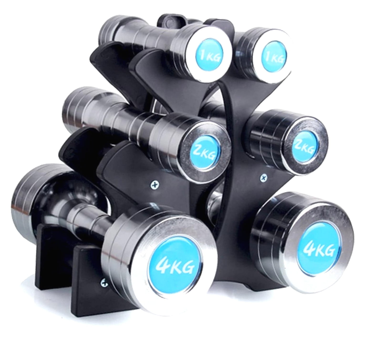 Highcool Dumbbell Rack, Stable Triangle Design 3 Tier Weight Rack for ...