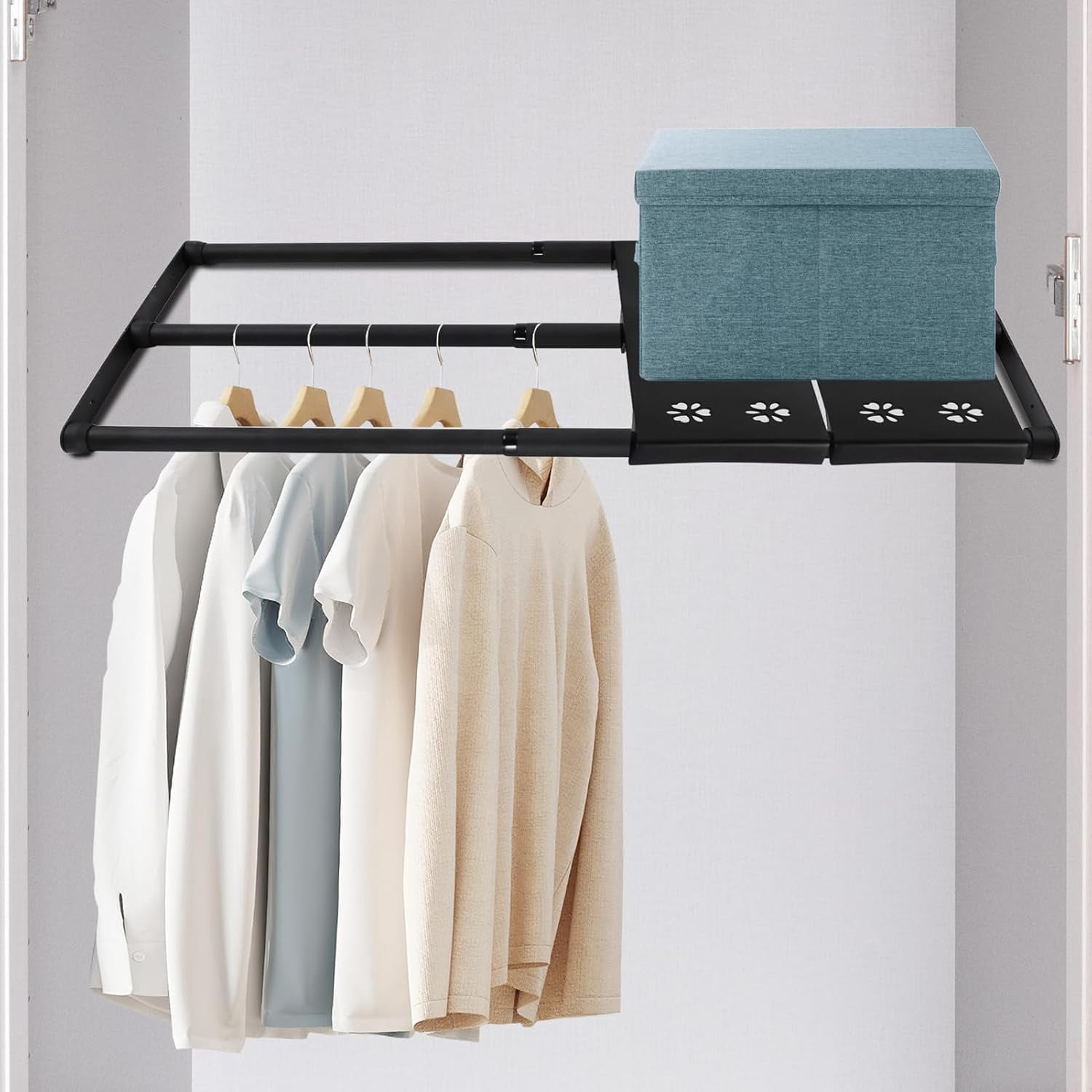 Highcool Expandable Closet Rod, 16-39 Inches Metal Closet Rod ...