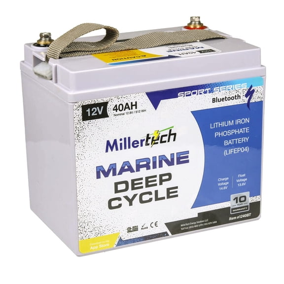 12V 40AH Sport Series LifePo4 Lithium Battery - Bluetooth