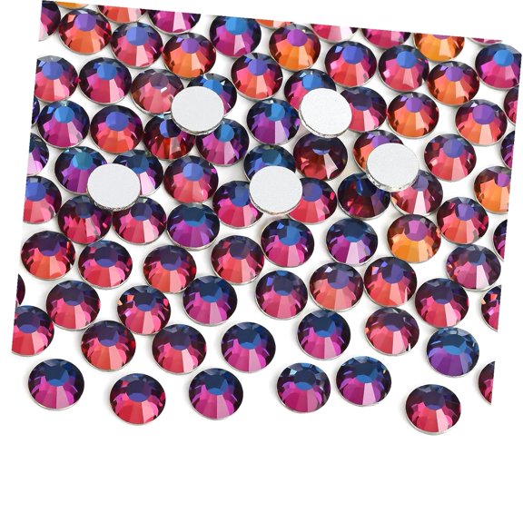 Highcool Glue Fix Flatback Rhinestones Diamantes for Crafting Nail Crafts Decorations Clothes Shoes 2.0mm (ss6 2880pcs, Blue Blaze)