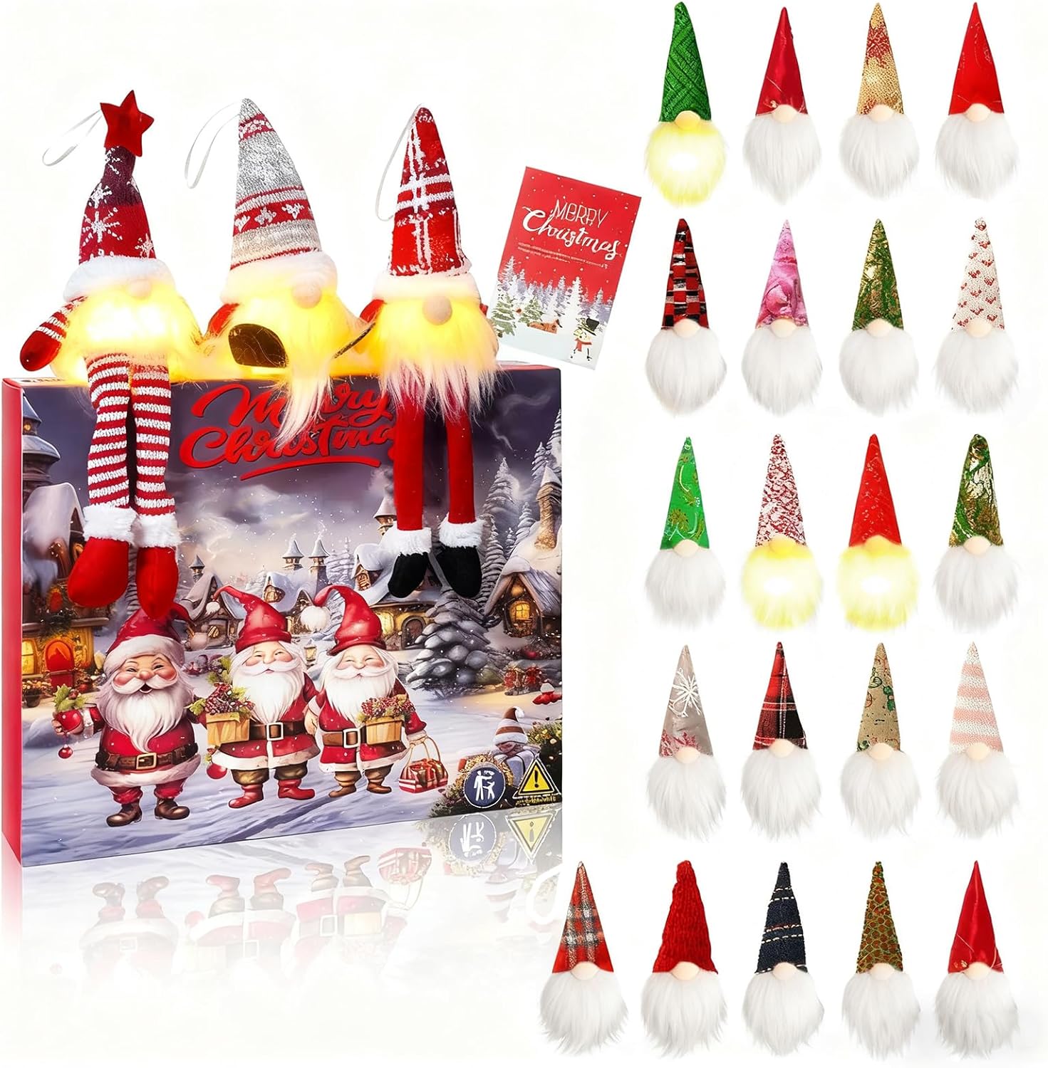 Highcool Gnome Christmas 2025 Advent Calendar, 24 Days Christmas ...