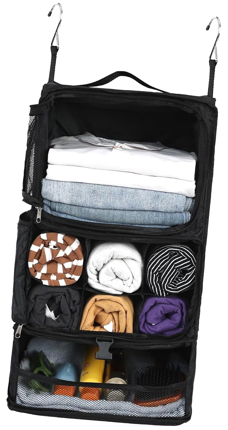 Compression Shelfe Highcool Hanging Shelves Travel Compression Packing Cube for Suitcase ...