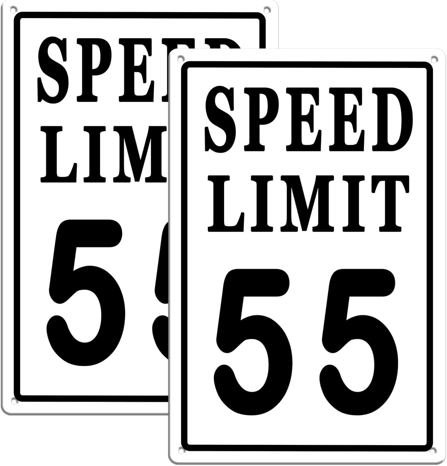 Highcool Happy 55th Birthday Party Decorations for 2 Pcs Speed Limit 55 ...