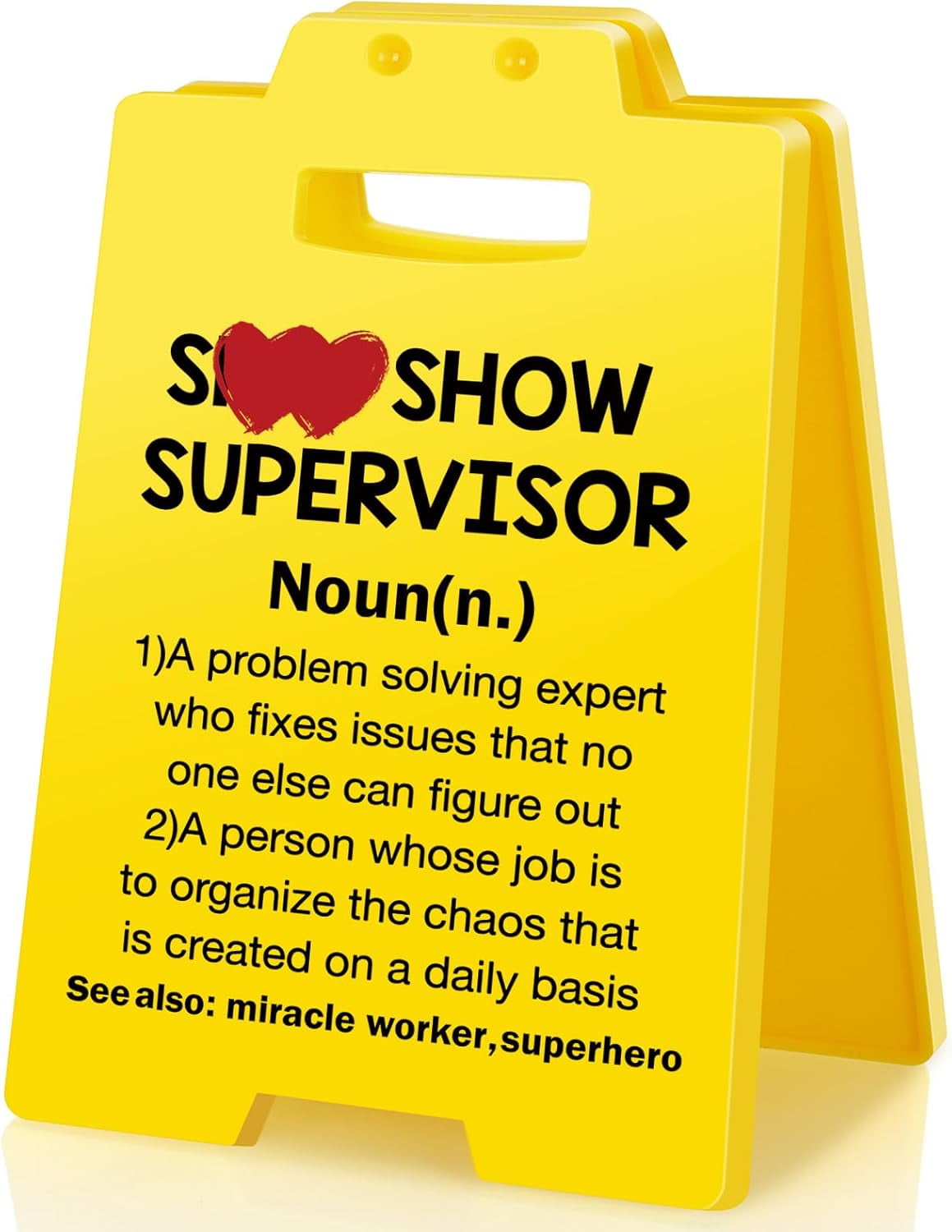 Highcool Humorous Supervisor Sign for Displaying Supervisors' Desks ...