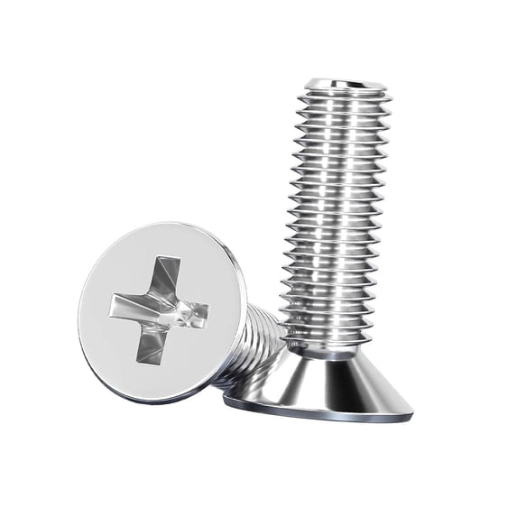 Galb Machine Screw Highcool M6 14mm Flat Machine Screws Bolts, Silver Tone, , 60Pcs ...