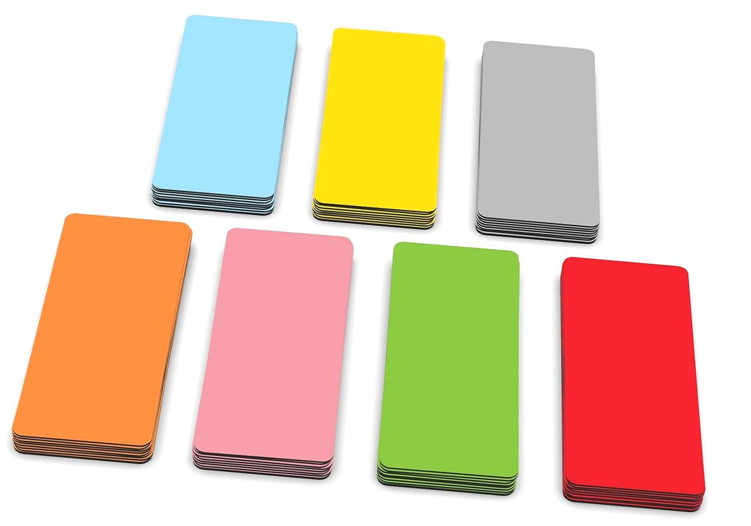 Highcool Magnetic Labels 2.8 x 1.2 in, Solid Colors, Magnets, 60-Pack ...