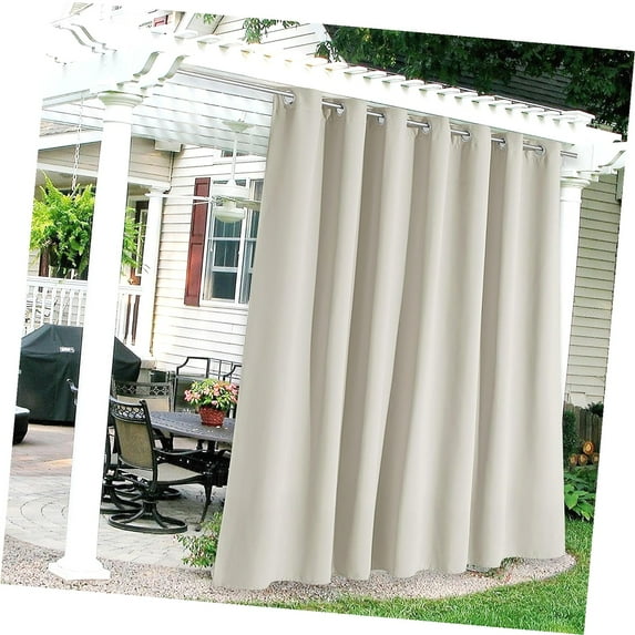 Highcool curtains, Thermal Insulating Deck for Gazebo Pergola Porch Arbor Pavilion Balcony Sun Shades, 100 Long 90, 1 Panel,