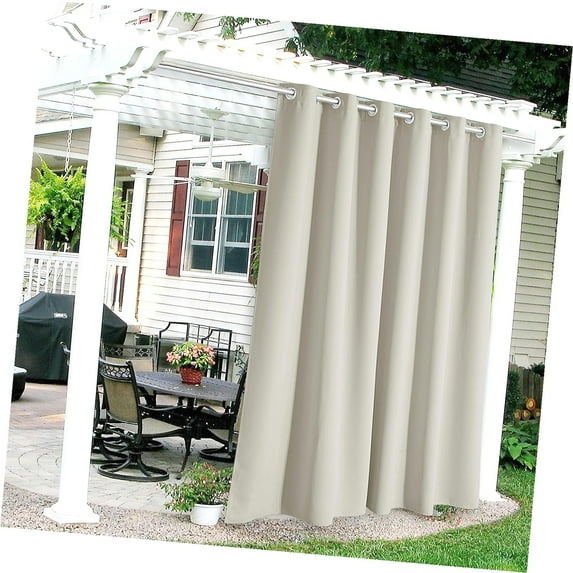 Highcool curtains, Thermal Insulating Deck for Gazebo Pergola Porch Arbor Pavilion Balcony Sun Shades, 84 Long 108, 1 Panel,