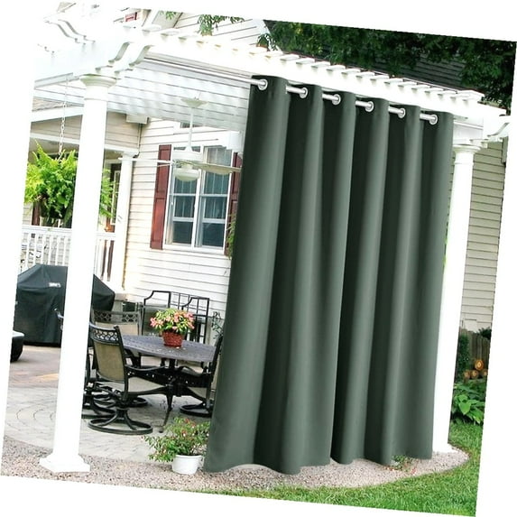 Highcool curtains for, rch Swimming Pool Hut Pavilion Tent Pergola Balcony, 84x84 inches, 1 Panel, Dark